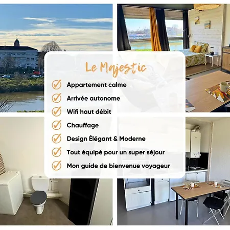 Majestic - Wifi - Parking - Vue Apartament
